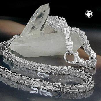 Kette 5x5mm Königskette vierkant glänzend Silber 925 55cm
