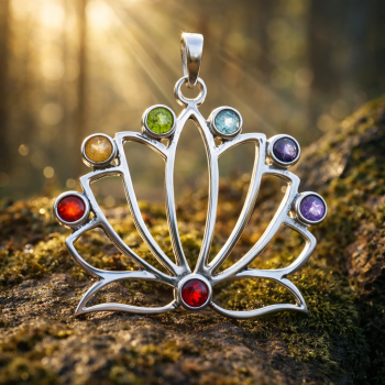 Preview: Lotus Chakra Anhänger