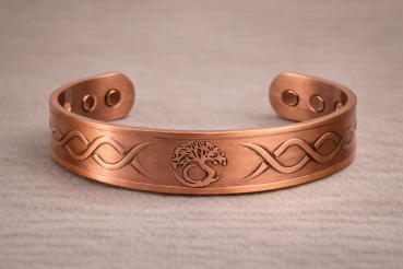 Magnetisches Kupferarmband - Lebensbaum – Antikes Kupfer