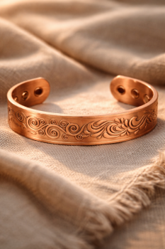 Preview: Magnetisches Kupferarmband – 4 Elemente – Antikes Kupfer