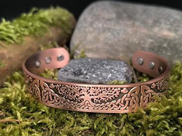 Kupferarmband "Baum des Lebens" mit 6 Magneten