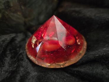 Preview: Kraftstein in Diamantschliff " Das innere Feuer"