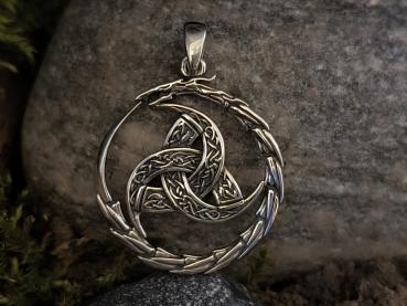 Triskele Drachenkreis – Silber 925 Anhänger