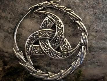 Triskele Drachenkreis – Silber 925 Anhänger