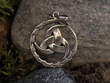 Triskele Drachenkreis – Silber 925 Anhänger