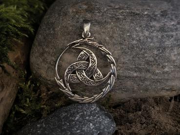 Triskele Drachenkreis – Silber 925 Anhänger
