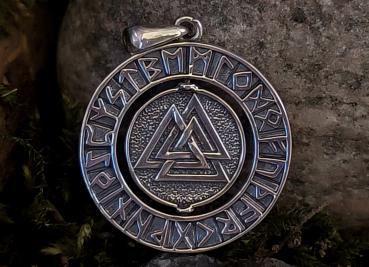 Valknut & Vegvisir – Silber 925 Anhänger