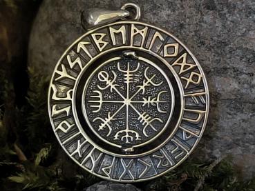 Preview: Valknut & Vegvisir – Silber 925 Anhänger