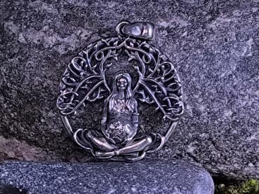 Preview: Gaia Anhänger aus 925 Sterlingsilber mit Baum des Lebens