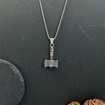 Halskette Wikinger Thor's Hammer aus Edelstahl