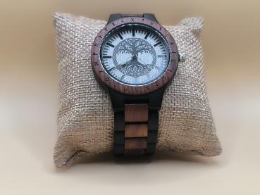 Preview: Jewelrox Baum des Lebens Holzuhr Herrenuhr
