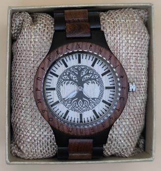 Preview: Jewelrox Baum des Lebens Holzuhr Herrenuhr