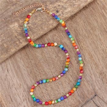 7-Chakra Halskette aus Jaspis mit Verlängerungskette
