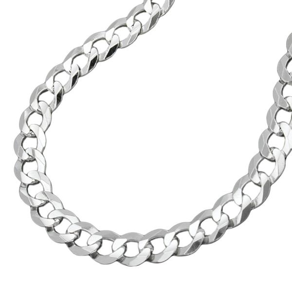Kette 4,5mm flache Panzerkette Silber 925 55cm