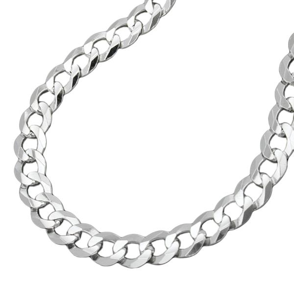 Armband, Panzer flach 19cm, Silber 925