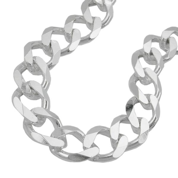 Kette 11x2mm Weitpanzer Silber 925 50cm