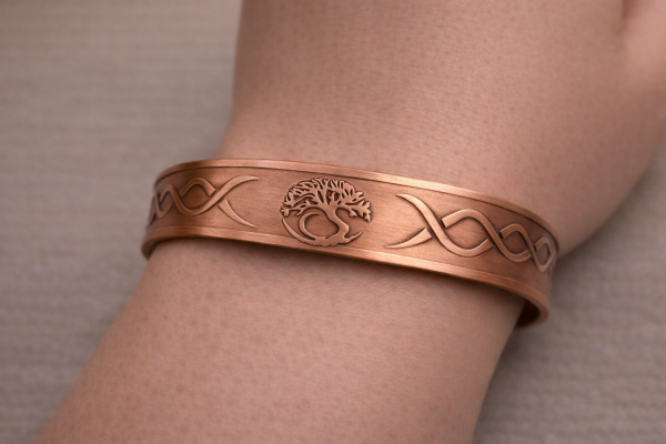 Magnetisches Kupferarmband - Lebensbaum – Antikes Kupfer
