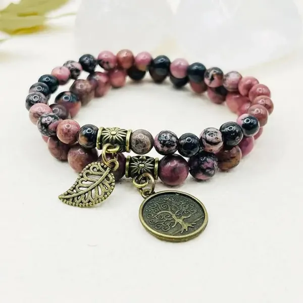 Mahagoni-Obsidian-Kreativitätsarmband