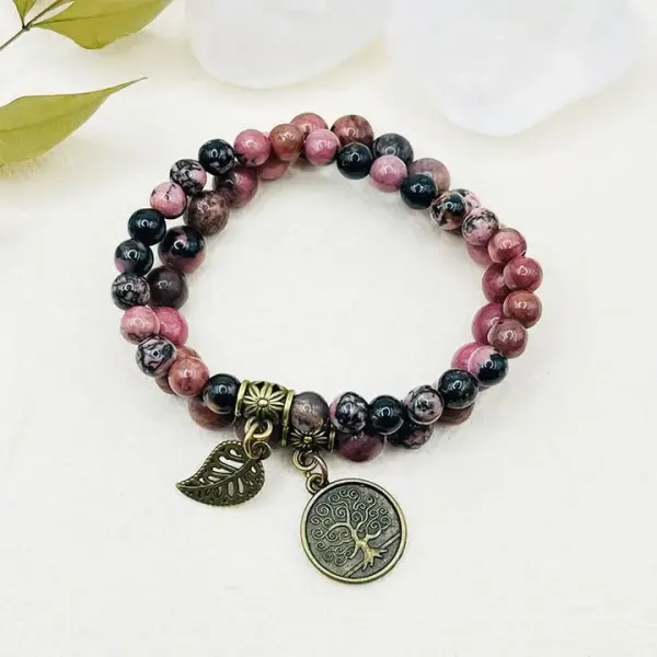 Mahagoni-Obsidian-Kreativitätsarmband