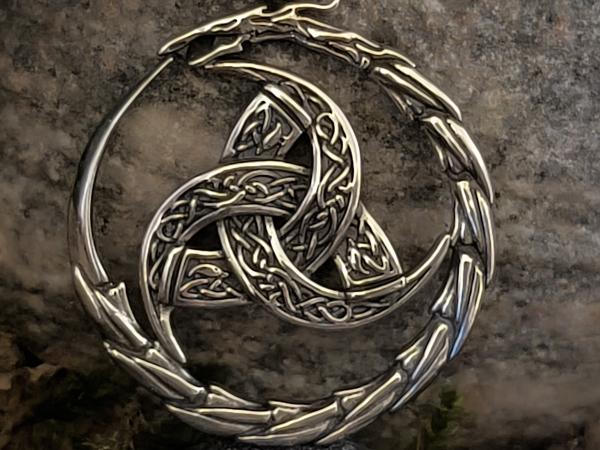 Triskele Drachenkreis – Silber 925 Anhänger
