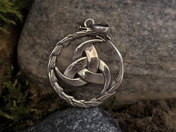 Triskele Drachenkreis – Silber 925 Anhänger