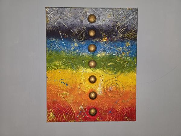 Wandbild "Die sieben Chakren"