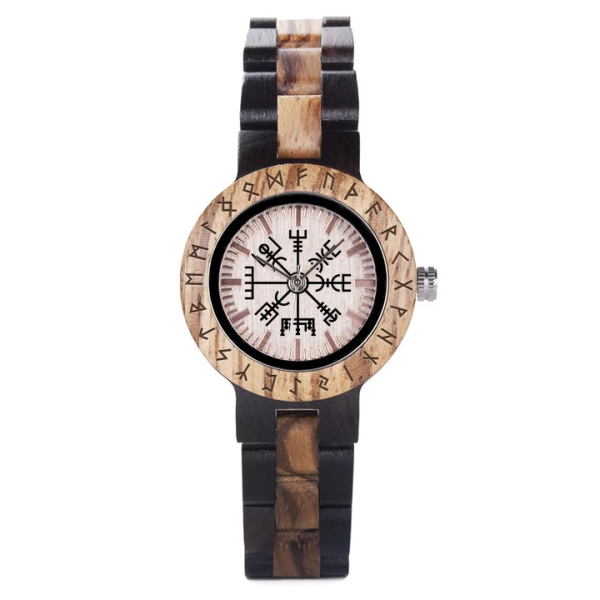 Bobo Bird Vegvísir Holzuhr Damenuhr