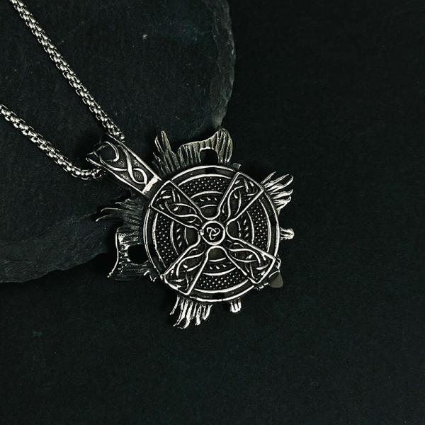 Halskette mit Anhänger „Odin Wikinger Krieger“