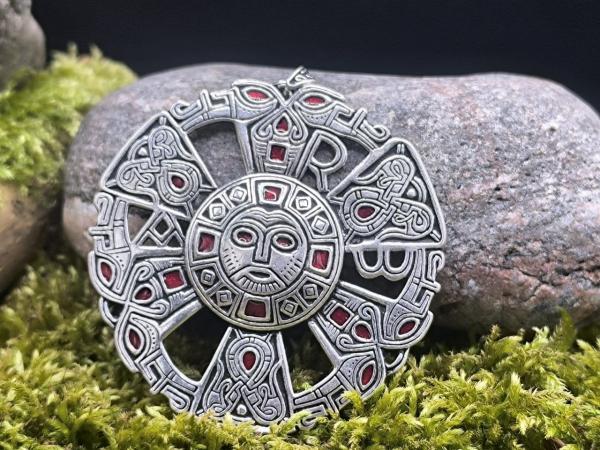 Fränkische Zierscheibe von Limons versilbert – Merowingerzeitlicher Anhänger