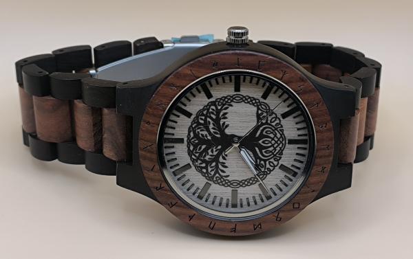 Jewelrox Baum des Lebens Holzuhr Herrenuhr