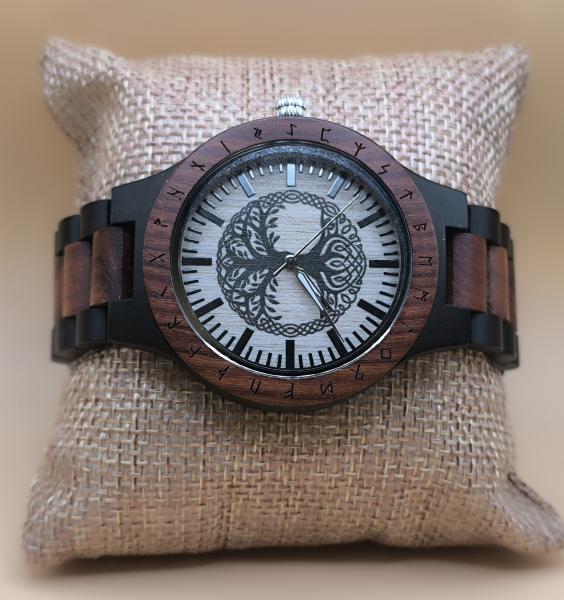 Jewelrox Baum des Lebens Holzuhr Herrenuhr