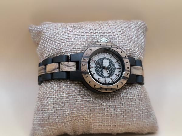 Jewelrox Baum des Lebens Holzuhr Damenuhr