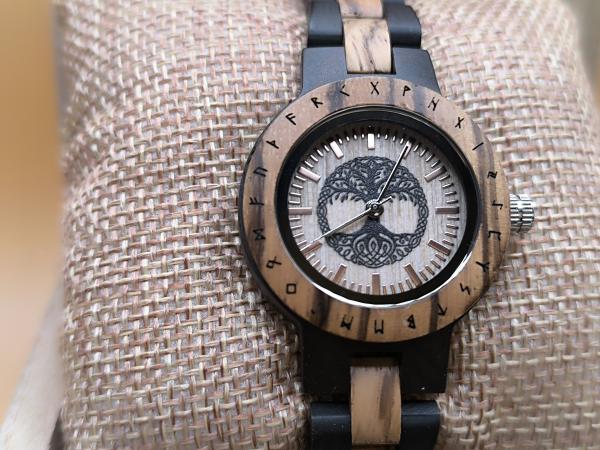 Jewelrox Baum des Lebens Holzuhr Damenuhr