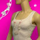 Kette, weiß-rosa, Blütenkelch