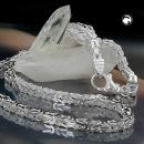 Kette 5x5mm Königskette vierkant glänzend Silber 925 55cm