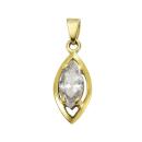 Anhänger 333/- Gold 2,25cm Zirkonia