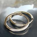 Creole 10mm Drahtcreole Steckverschluss glänzend 9Kt GOLD