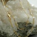 Kette 1,4mm Stegpanzer bicolor 14Kt GOLD 45cm
