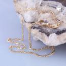 Armband 1,4mm Figarokette 14Kt GOLD 19cm