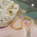 Armband 1,8x1,8mm Königskette 14Kt GOLD 19cm