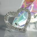 Anhänger14x16mm Herz mit Zirkonias Silber 925
