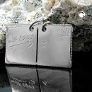 Anhänger 27x16mm Doppelanhänger Postkarte Silber 925