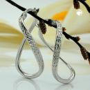 Creole, oval rhodiniert, Silber 925