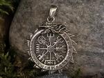 Vegvisir Drachenkompass – Silber 925 Anhänger
