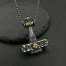 Halskette im Vintage-Stil mit Mjölnir Hammer Anhänger