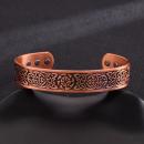 Kupferarmband Keltisches Flechtmuster – Verstellbar | 12 mm Breit | ca. 38 g | Symbolarmband