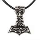 Thorshammer mit Tierkopf