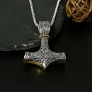 Halskette mit Wikinger-Anhänger „Thor's Hammer“